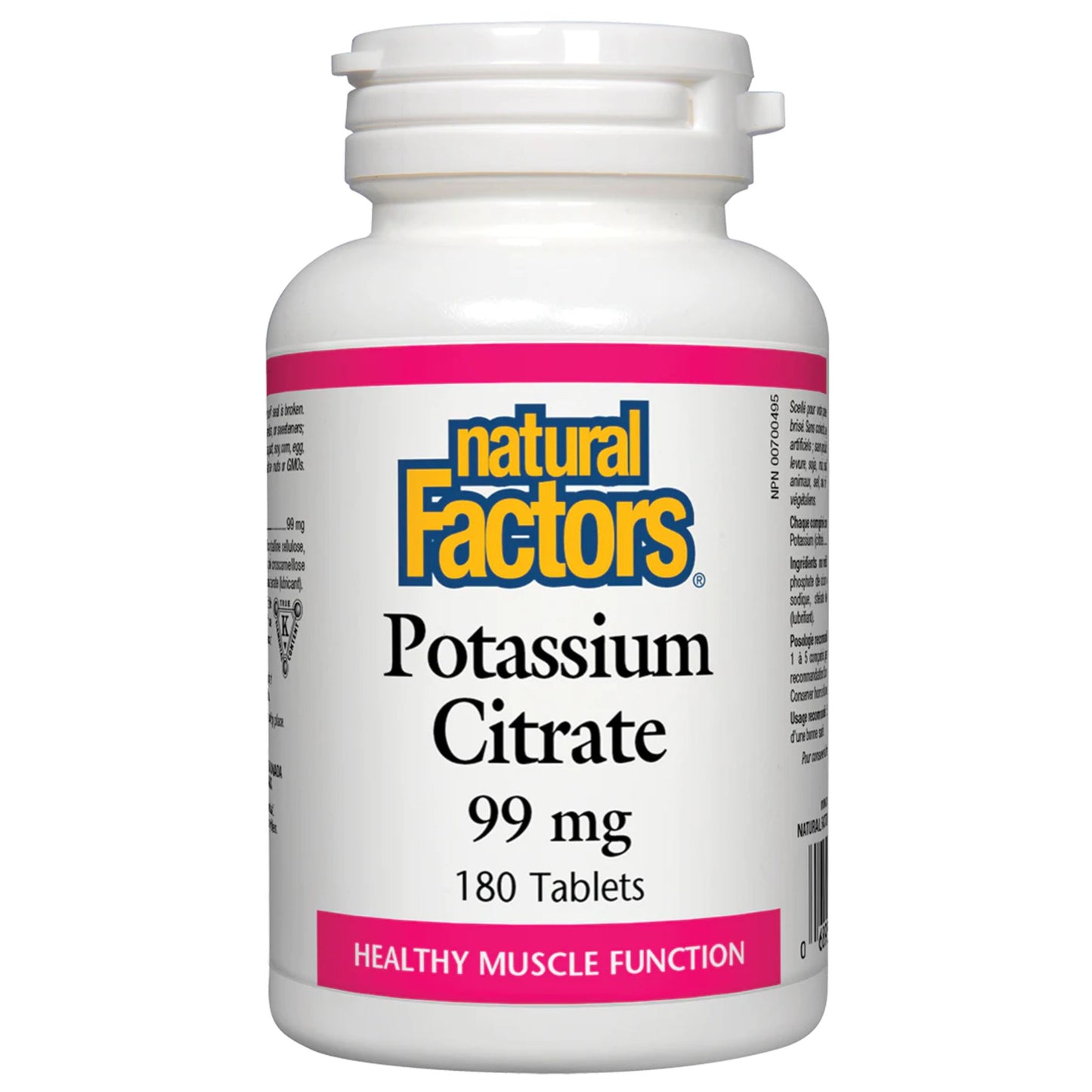 Natural Factors Potassium Citrate (99mg) (180 Tablets)