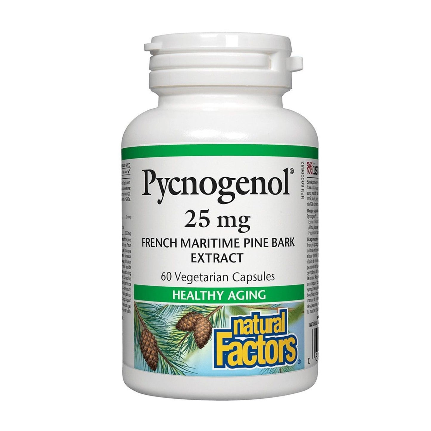 Natural Factors Pycnogenol 25mg 60 Vegetarian Capsules