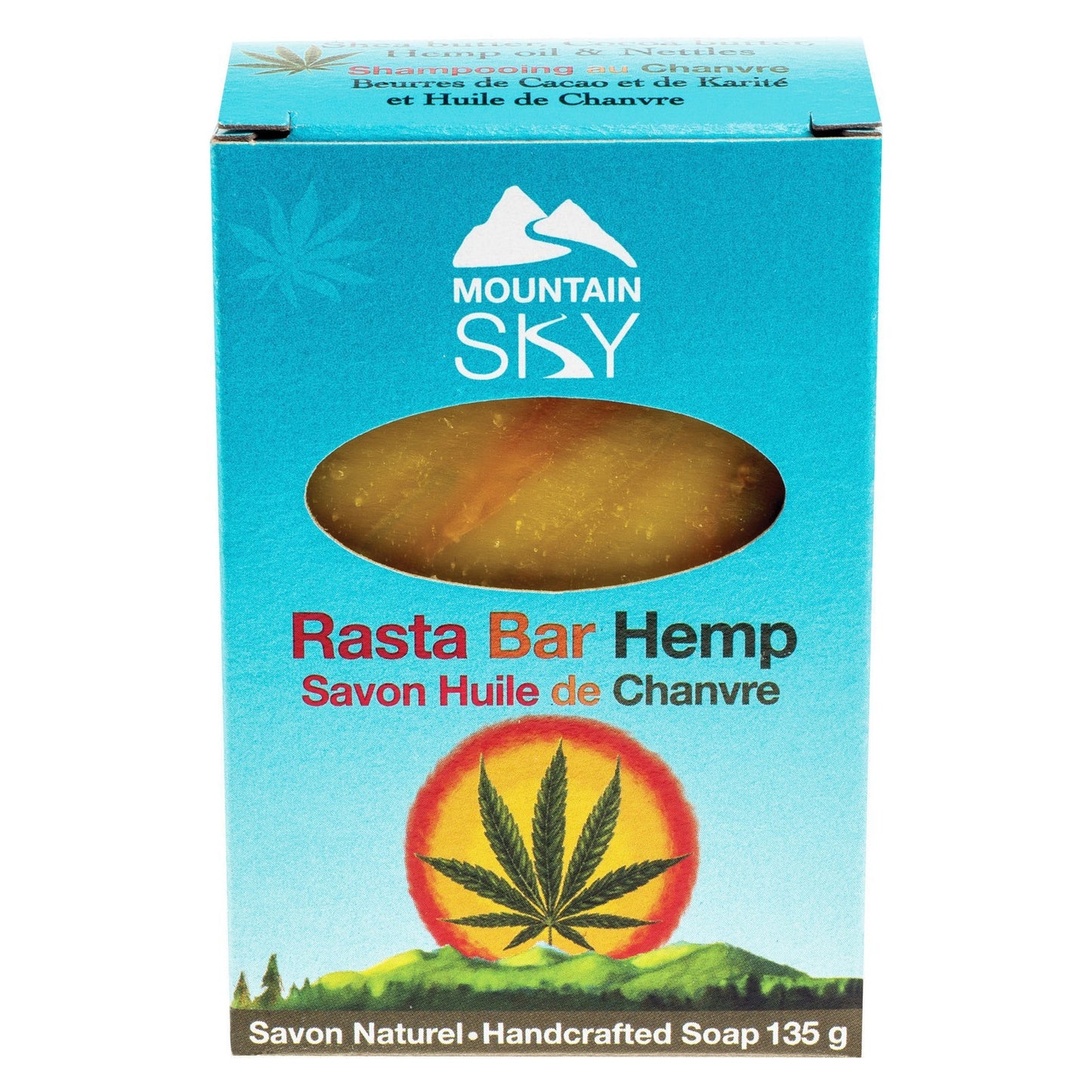 Mountain Sky Rasta Bar Hemp Soap 135g