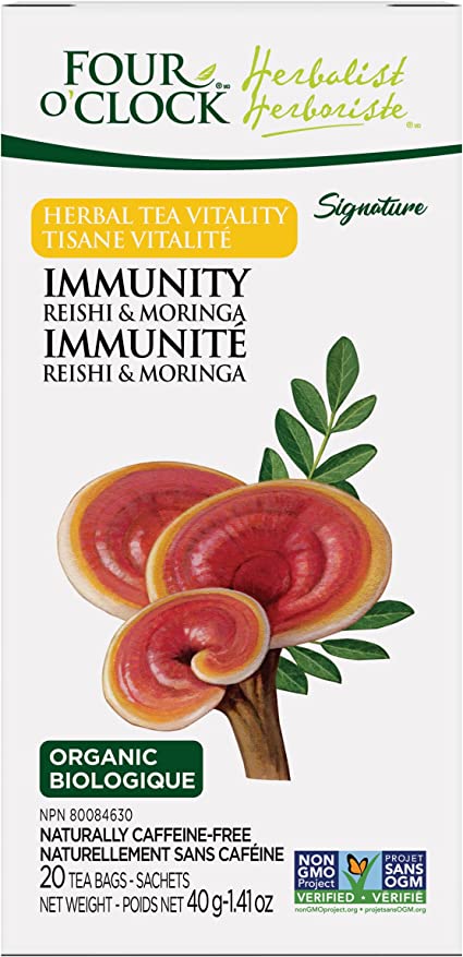 Four O' Clock Immunity Reishi & Moringa 20 Teabags