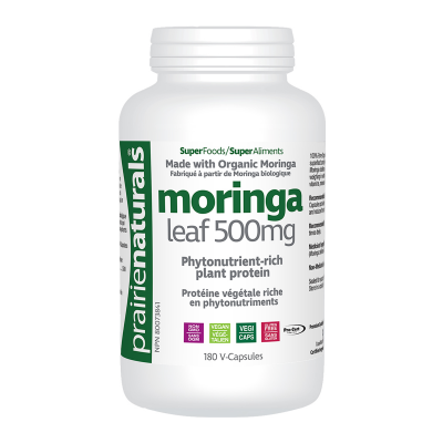 Prairie Naturals Moringa 500mg 180 Capsules