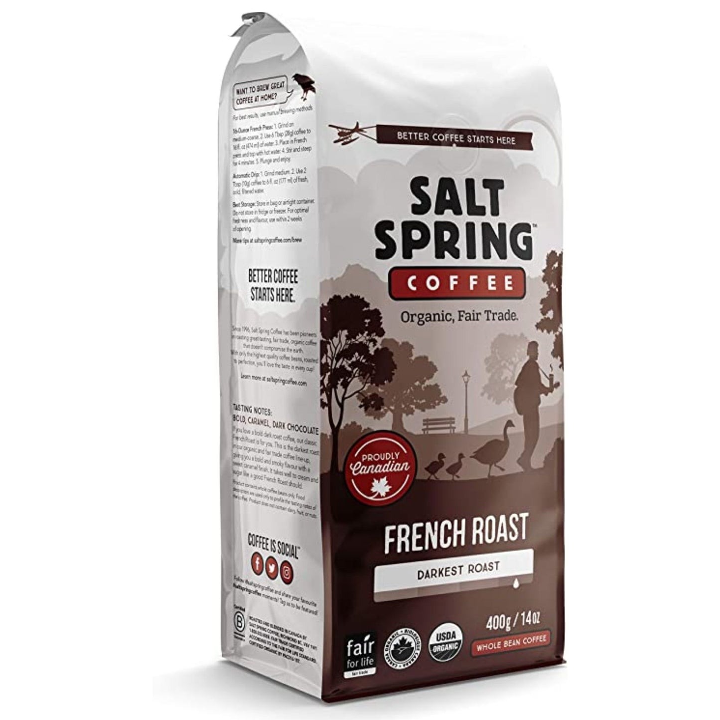 Salt Spring French Roast Ground Coffee 284G