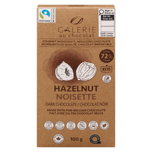 Galerie Hazelnut Dark Chocolate Bar 100g