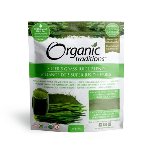 Organic traditions Super 5 Grass Juice 150G