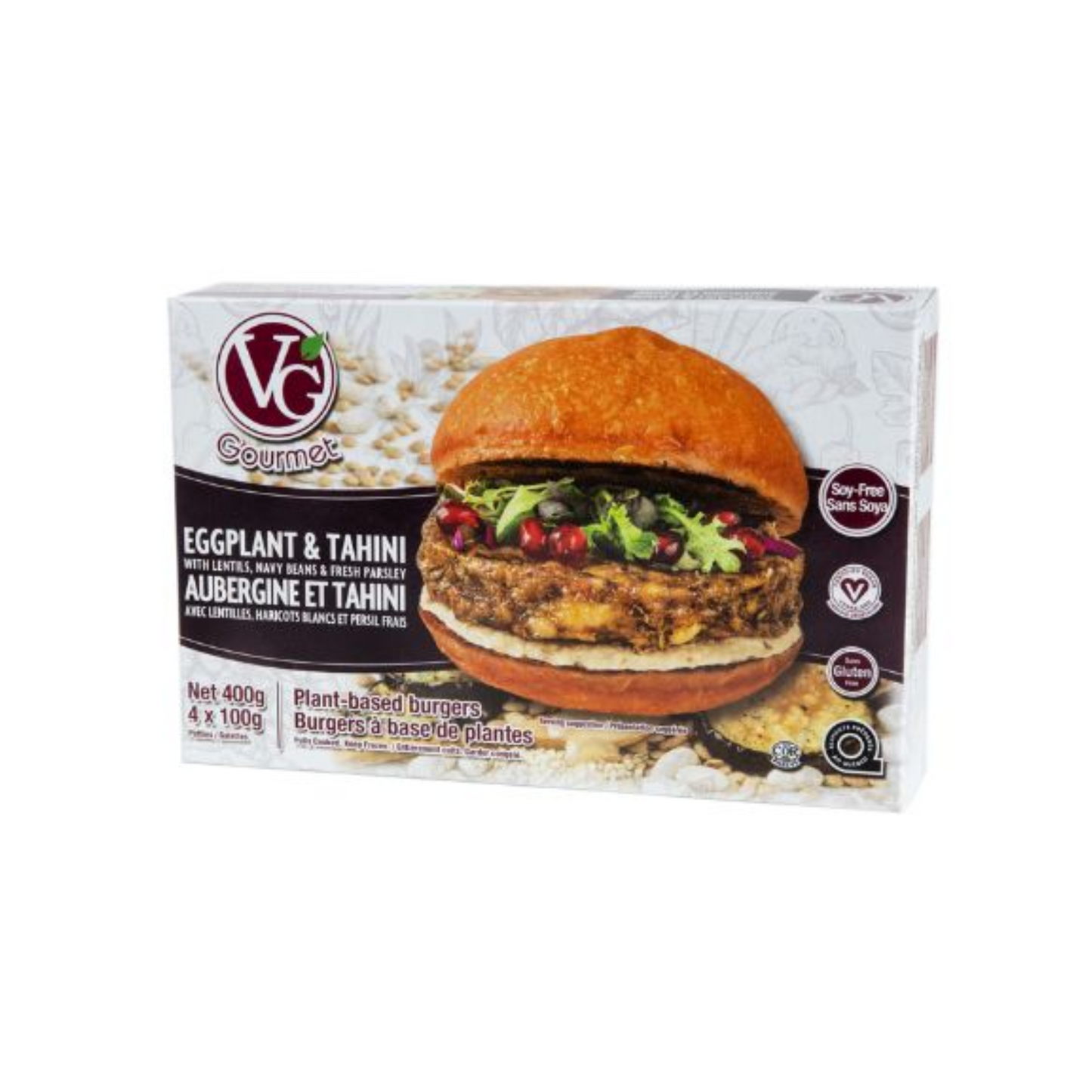 VG Burger Eggplant & Tahini 400g Frozen