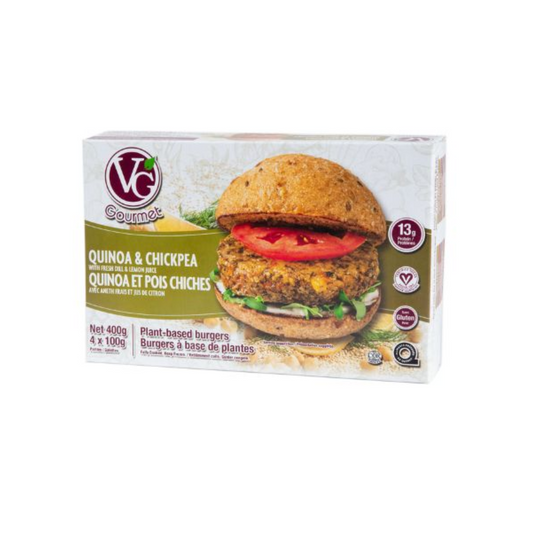 VG Quinoa Chickpea Burger 400g Frozen