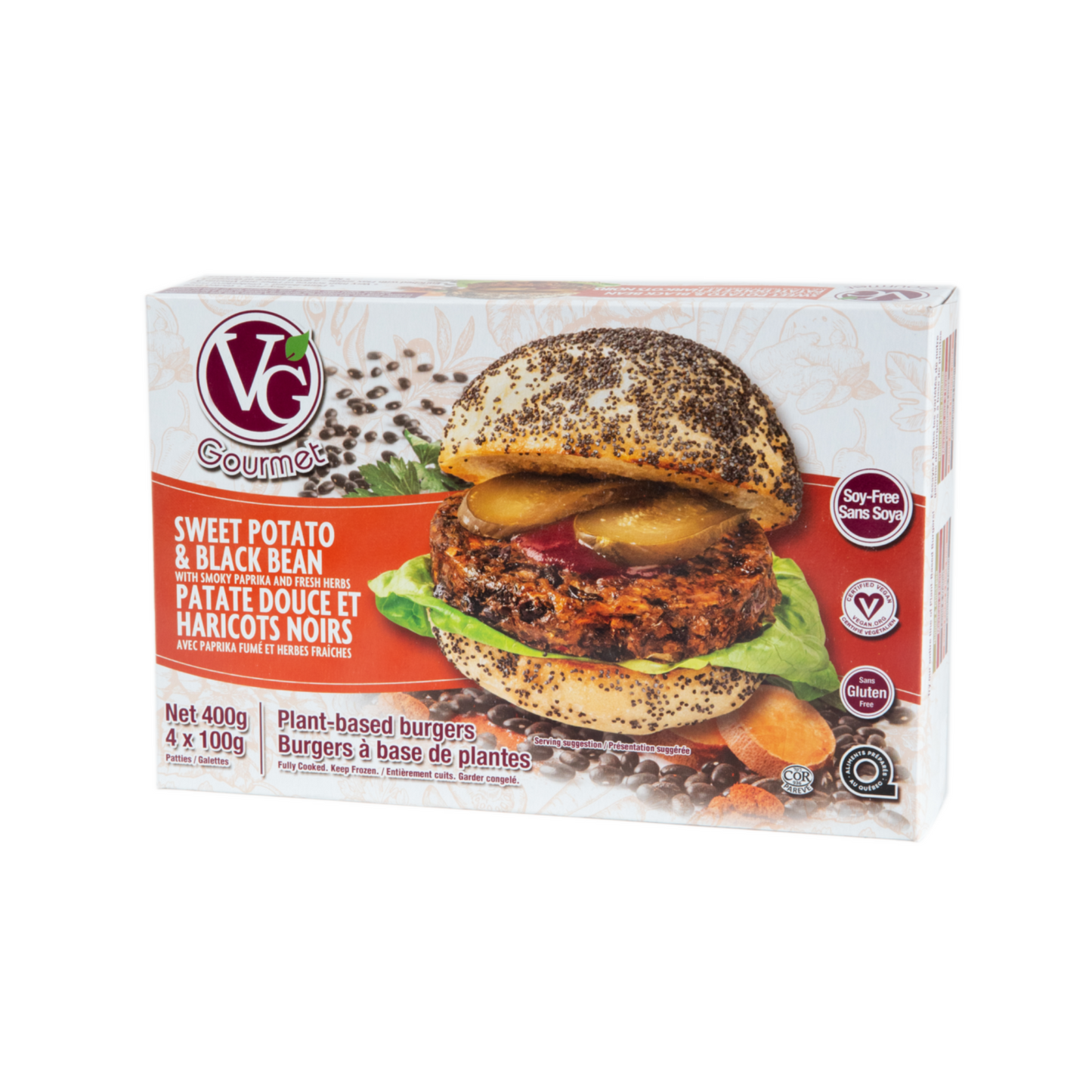 VG Sweet Potato Burgers 400g Frozen