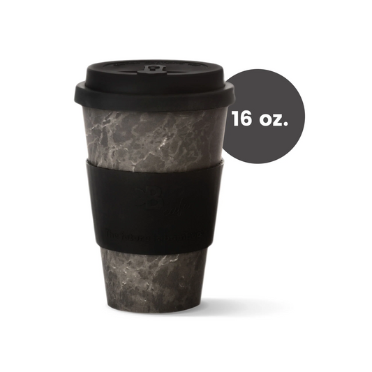 The Future is Bamboo Fiber cup onyx marble