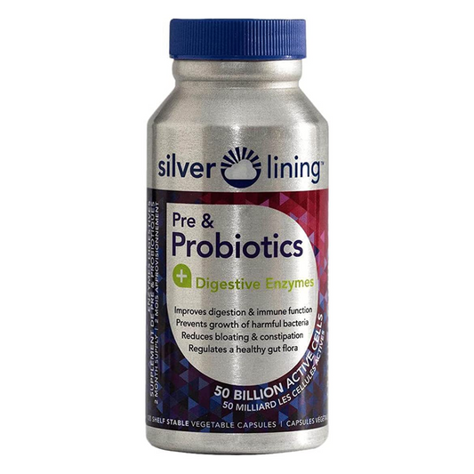 Silver Lining Pre & Probiotics 120 Capsules