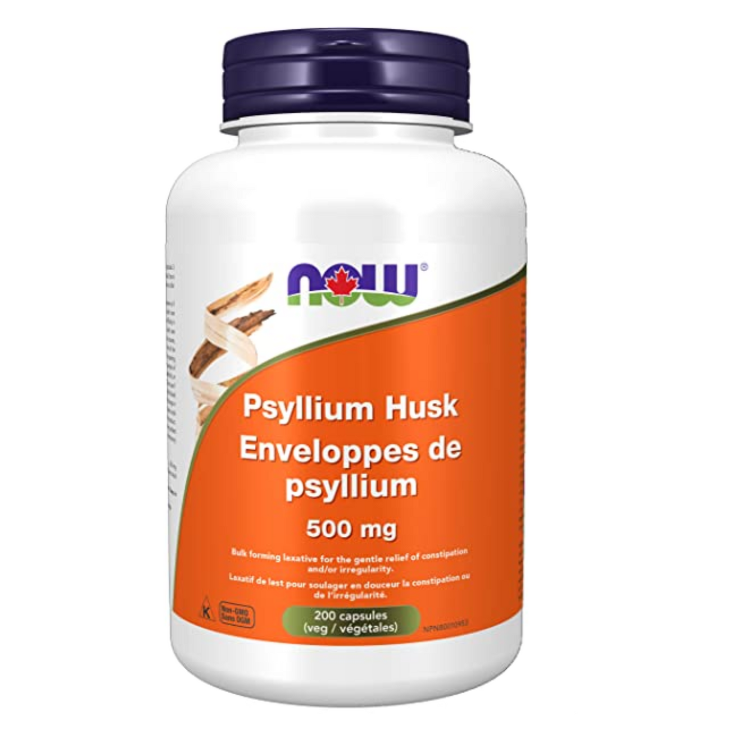 Now Psyllium Husk Capsules 500mg 200 Capsules