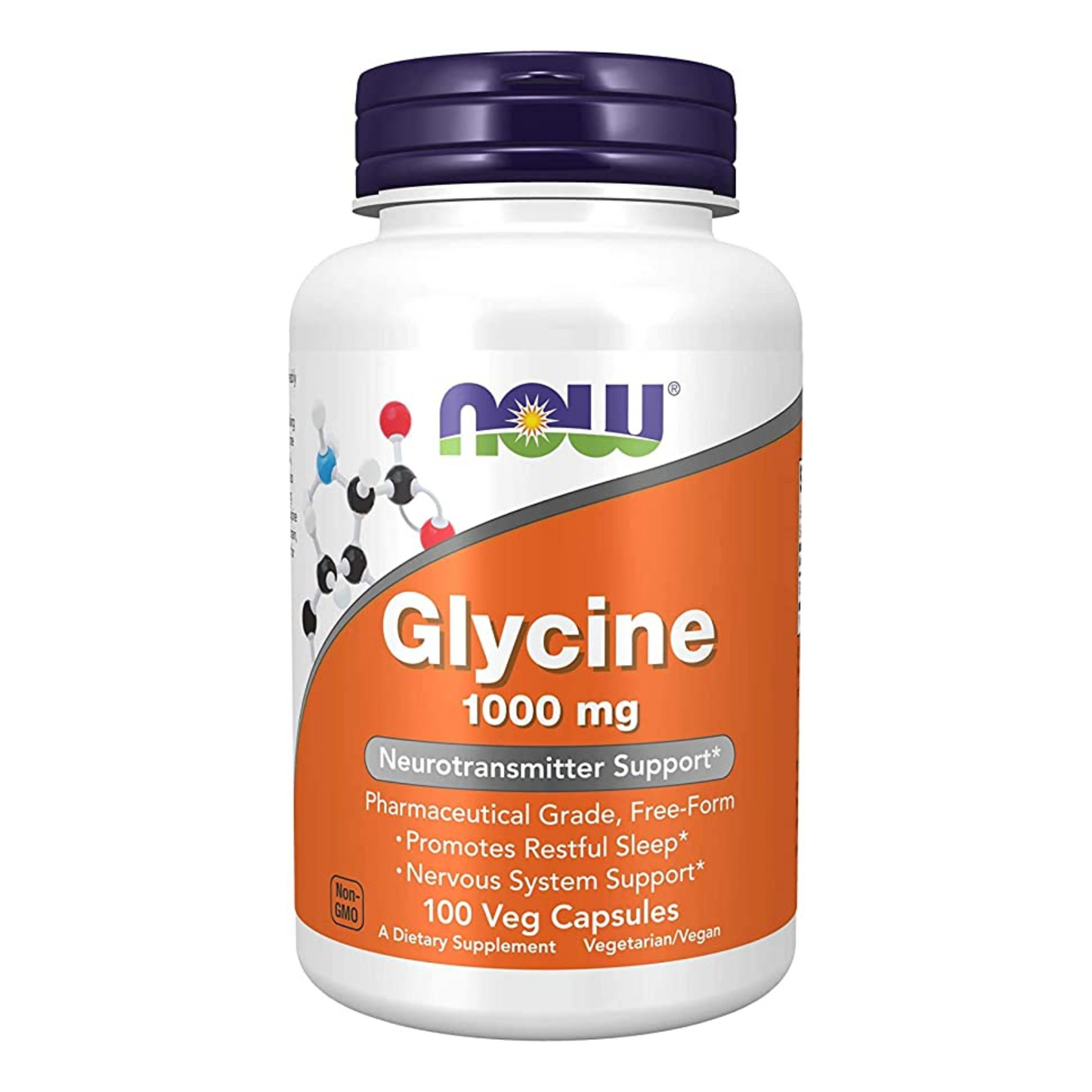 Now Sports Glycine 1000mg 100 Capsules