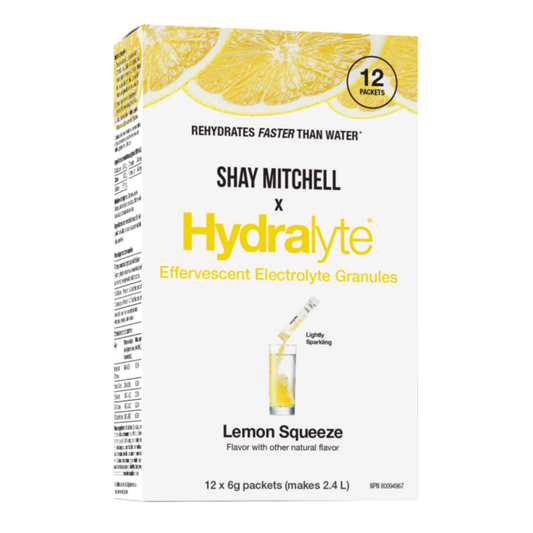 Hydralyte Electrolyte Granules Lemon 12 Packets