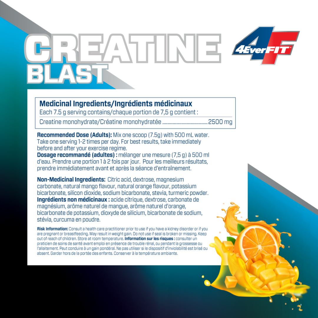 4 EverFit Creatine Blast Citrus Mango 300G