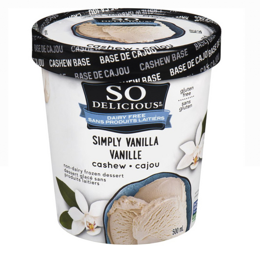 So Delicious Simply Vanilla Cashew 500ml Frozen