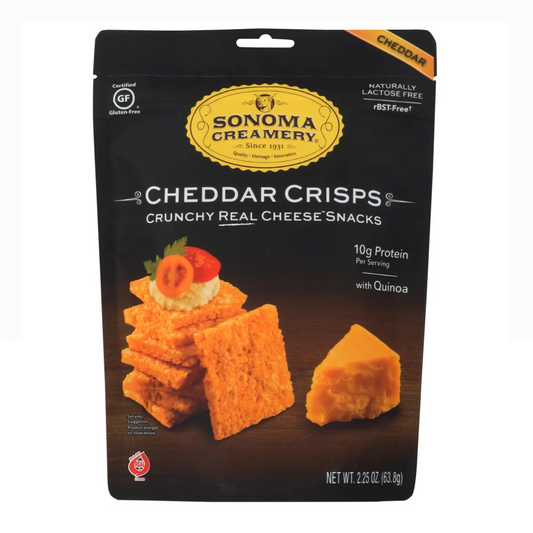 Sonoma Creamery Crunchy Real Cheese Snacks Cheddar 64g