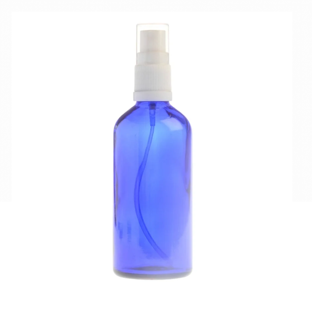 Divine Essence Blue Glass Bottle +White Spray 100ml