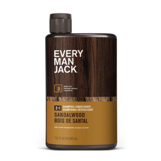 Every Man Jack Sandalwood Shampoo & Conditioner 400ml