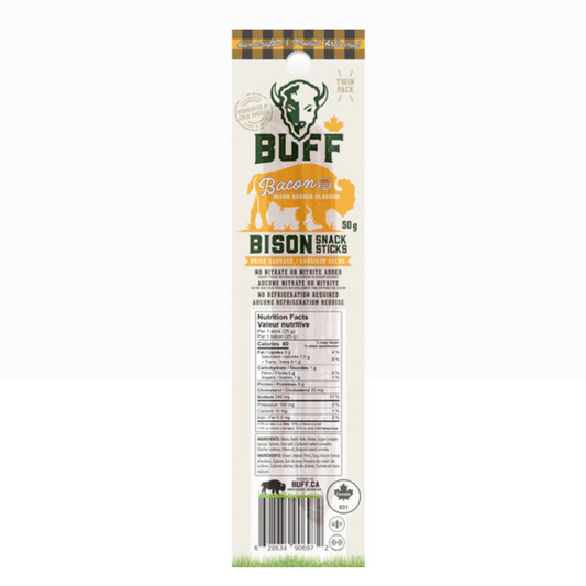 Bison Snack Sticks Bacon Burger Flavour 50g