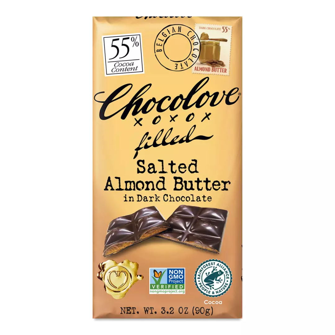 Chocolove Salted Almond Butter Bar 90g