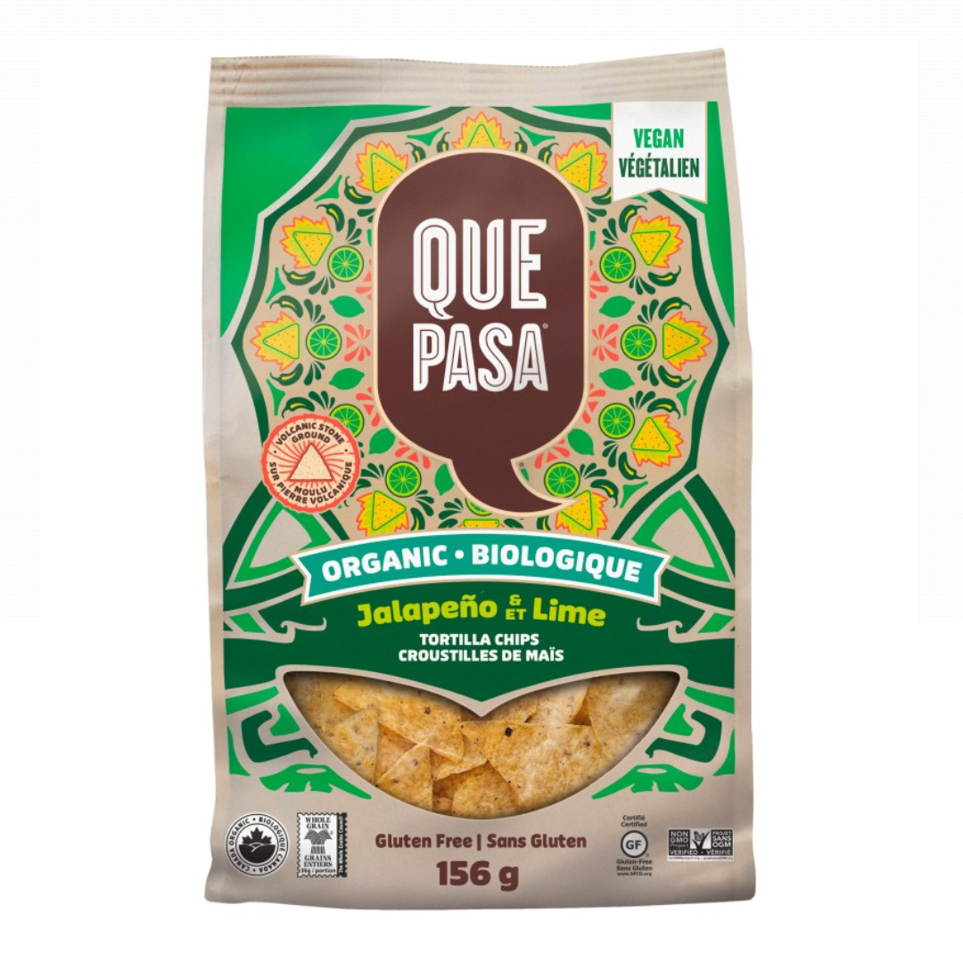 Que Pasa Tortilla Chips Jalapeno & Lime 156g