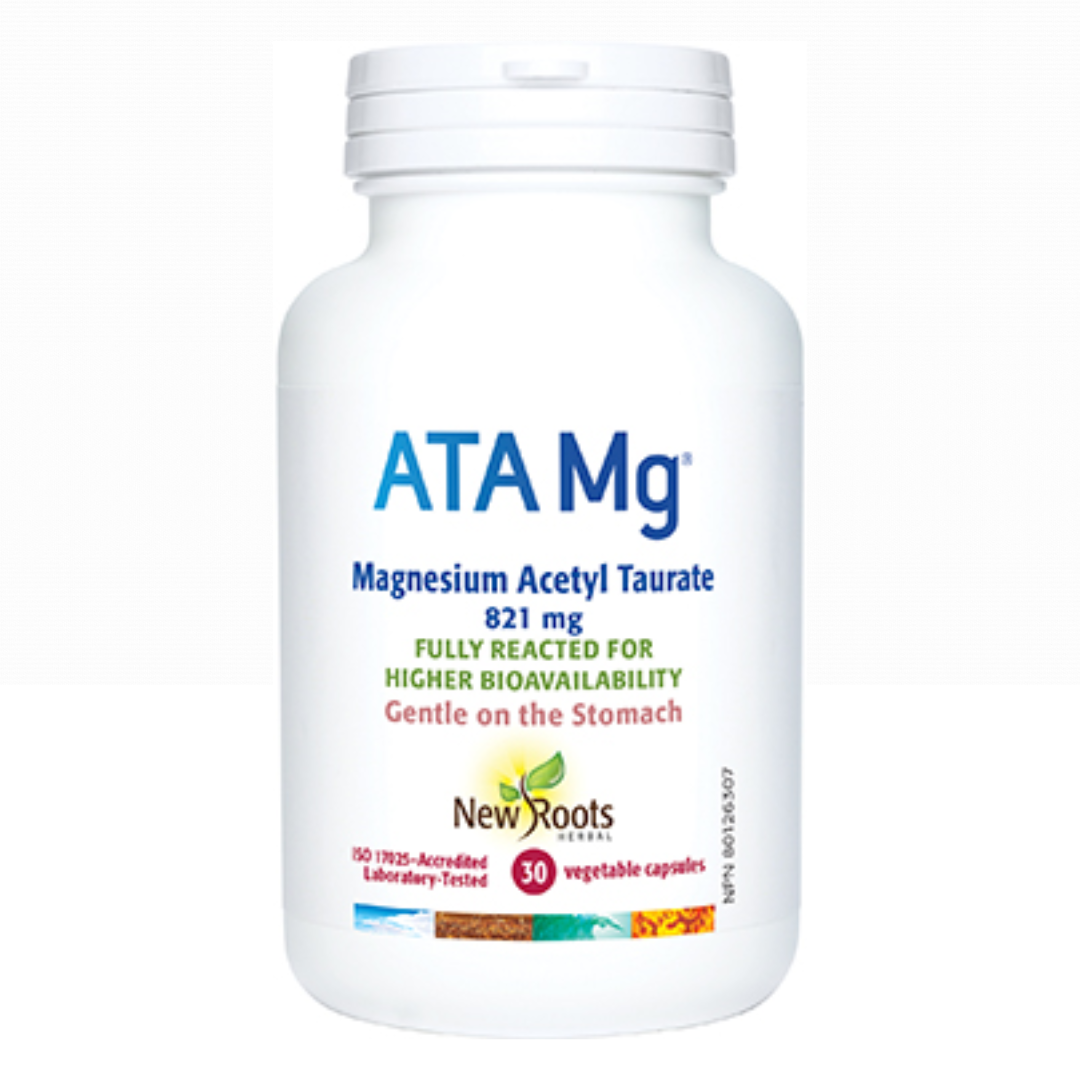 New Roots ATA Mg® Magnesium Acetyl Taurate 30 Veg Capsules