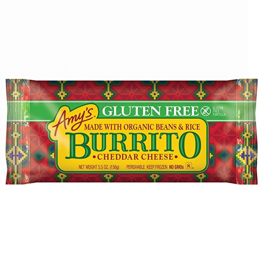 Amy's Black Bean & Cheese Burrito Gluten-Free 156G