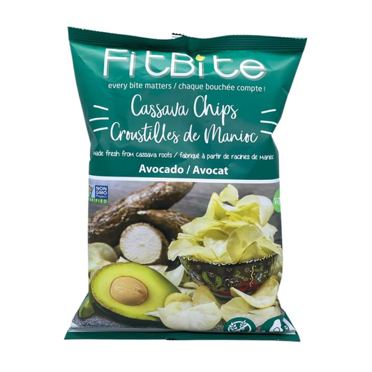 Fitbite Cassava Chips Avocado 100g