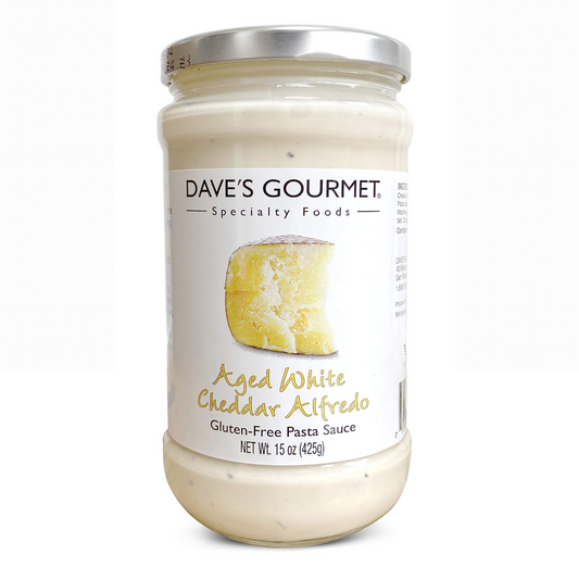 Dave's Gourmet Pasta Sauce Aged White Cheddar Alfredo 410ml