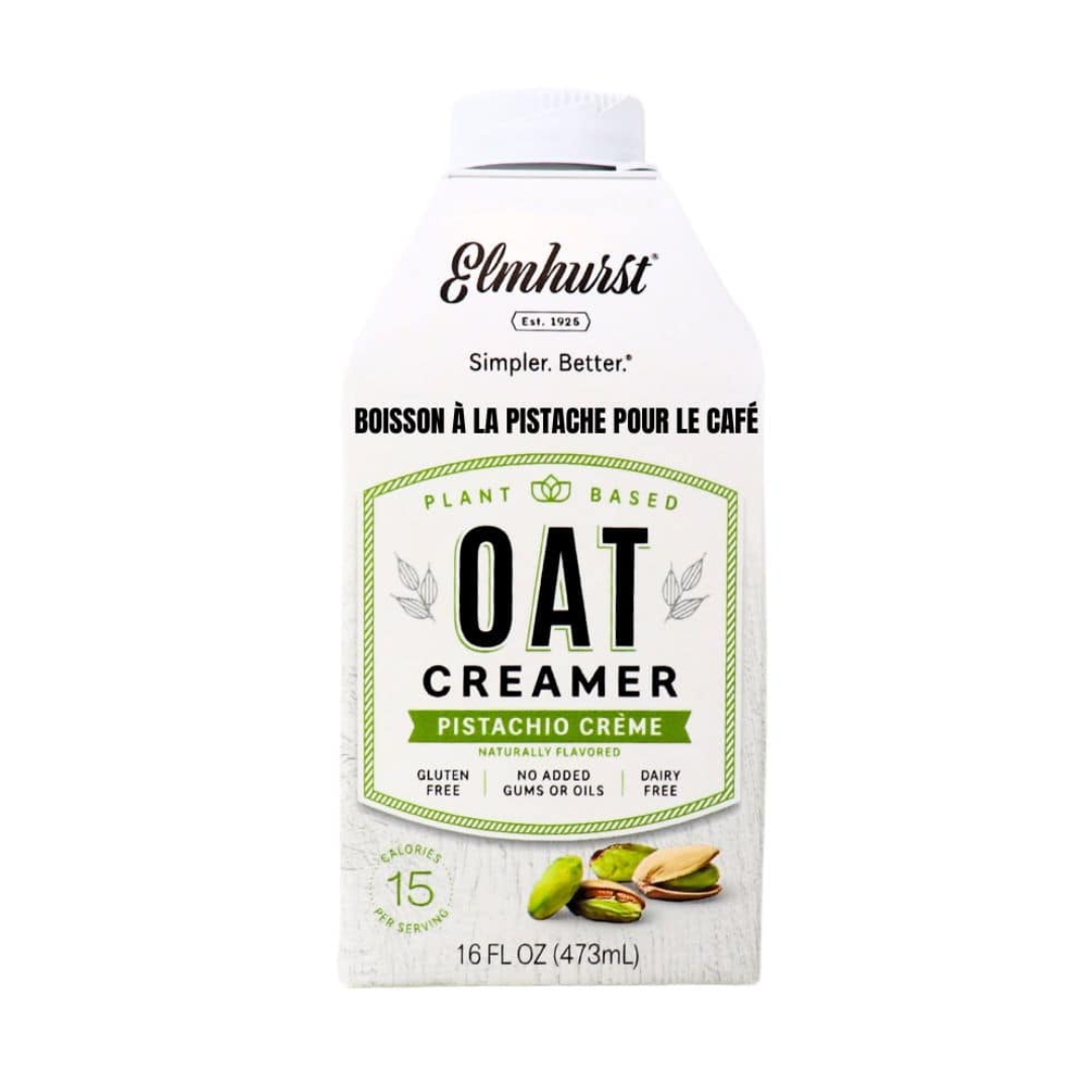 Elmhurst Milked Pistachio Creme Oat Creamer 473ml