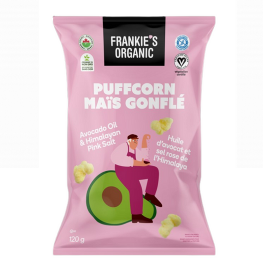 Frankie's Puffs Organic Avocado & Himalayan Salt 120g