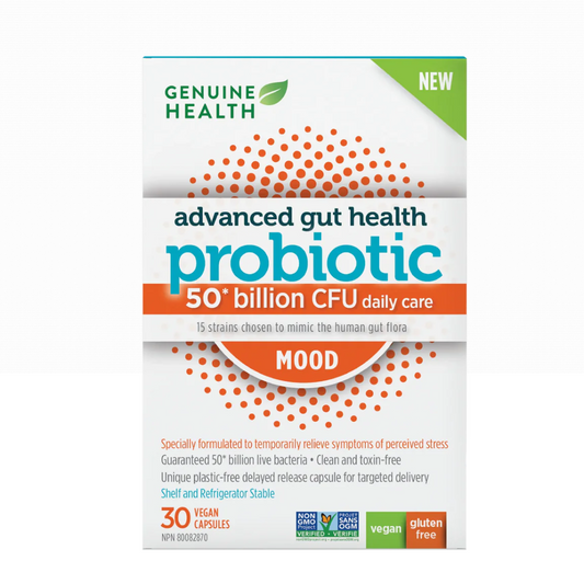 Genuine Health Probiotic Mood 30 Vegan Caps