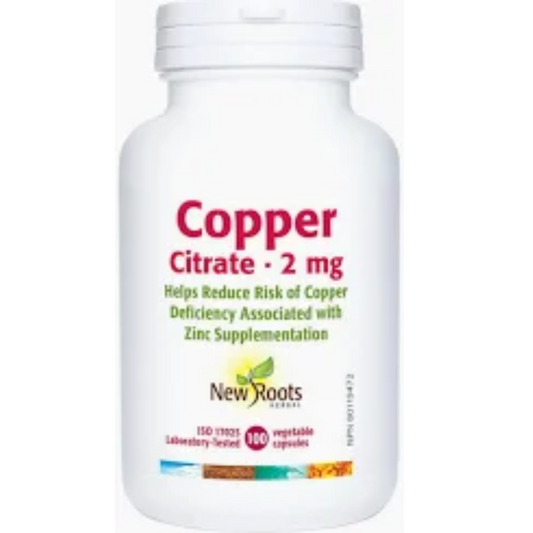 New Roots Copper Citrate 2mg 100Cap