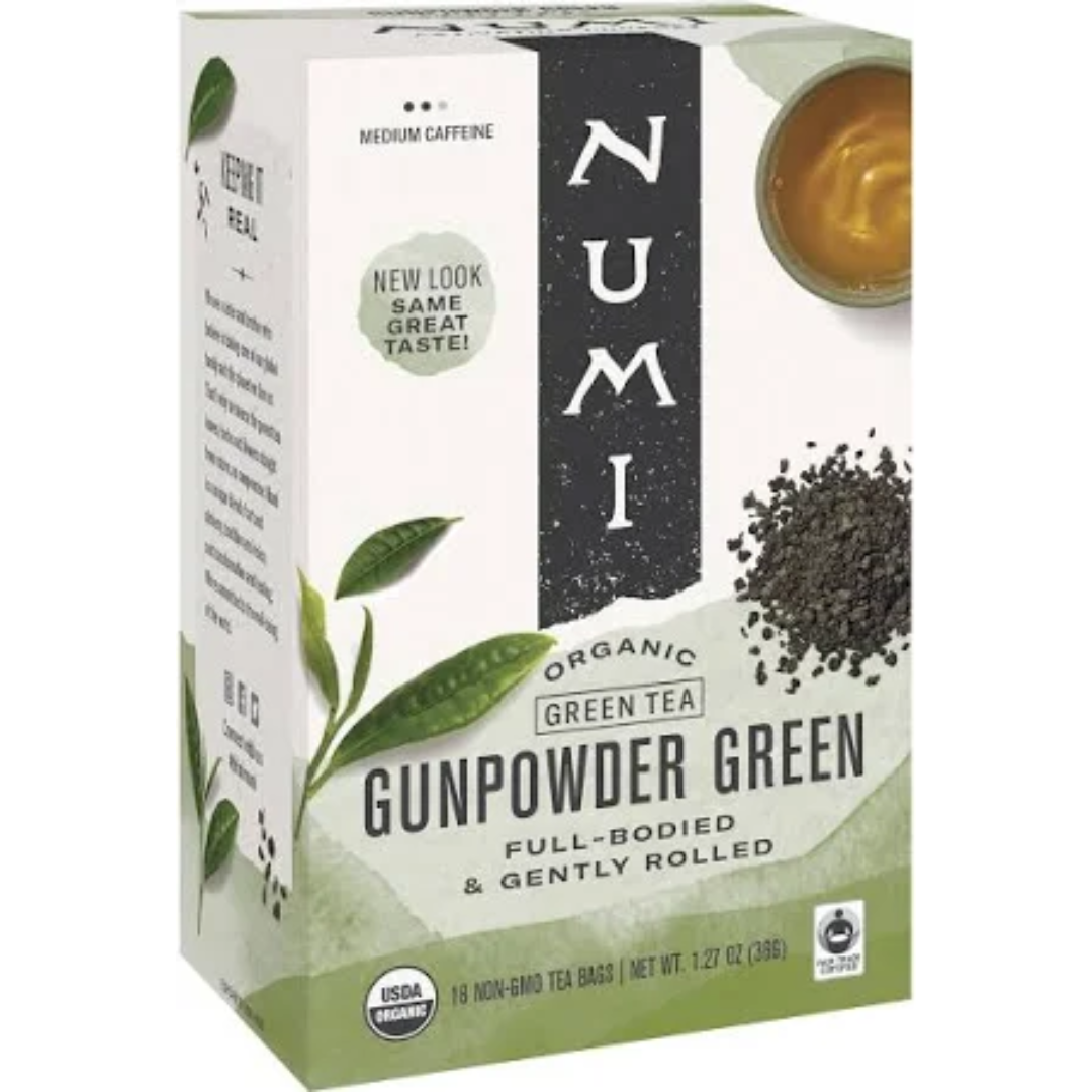 Numi Gunpower Organic 18 Green Tea Bags