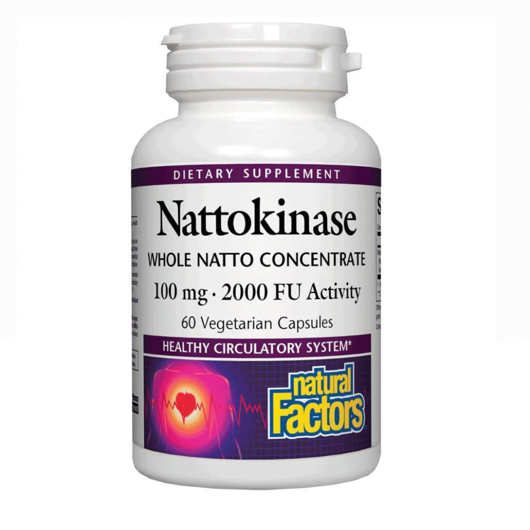 Natural Factors Nattokinase 100mg 60 Veg Capsules