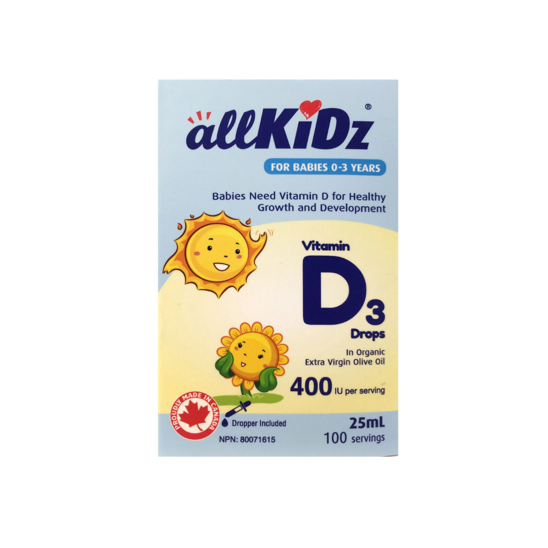 AllKidz 0-3 Years Vitamin D3 25ml