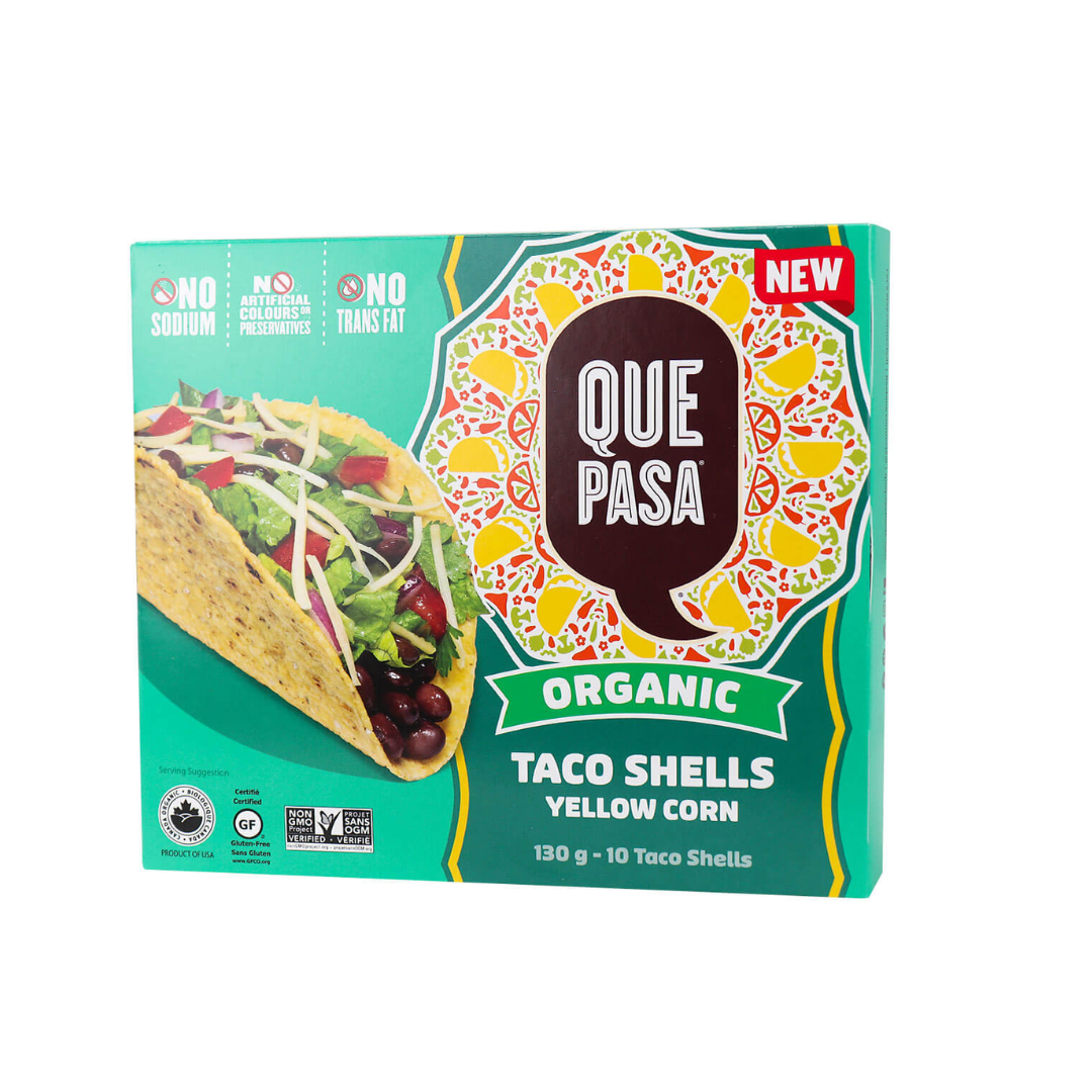 Que Pasa Taco Shells Yellow Corn Organic 130g