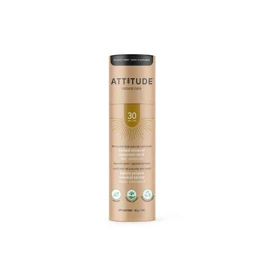 Attitude Tinted Mineral Sunscreen Unscented 30g