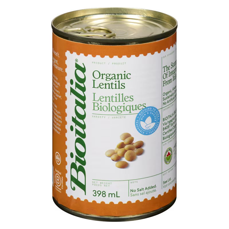 Bioitalia Organic Lentils 398ml
