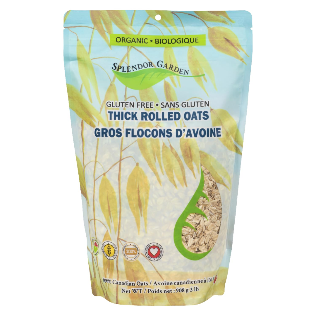 Splendor Garden Organic Gluten Free Thick rolled oats 908g