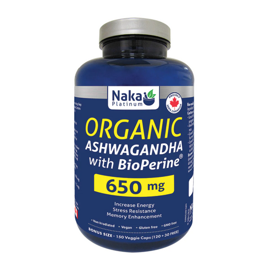 Naka Ashwagandha with BioPerine 650mg