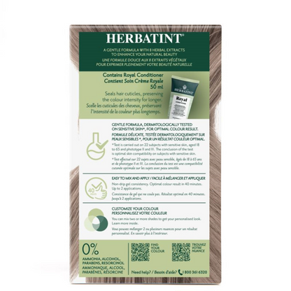 Herbatint Permanent Haircolor 8C Light Ash Blonde