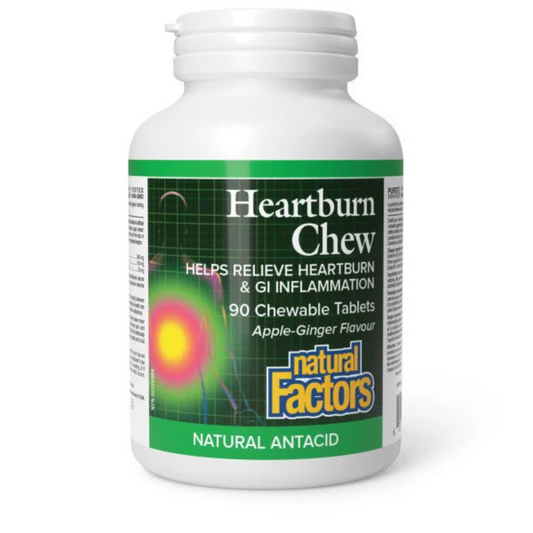 Natural Factors Heartburn Chew 90 Tab