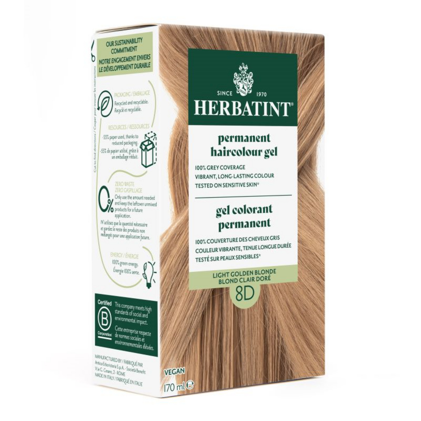 Herbatint 8D Light Golden Blond