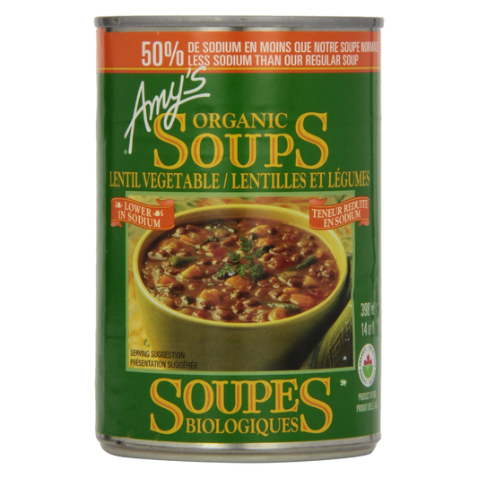 Amy's Organic Low Sodium Lentil Vegetable Soup 398ml
