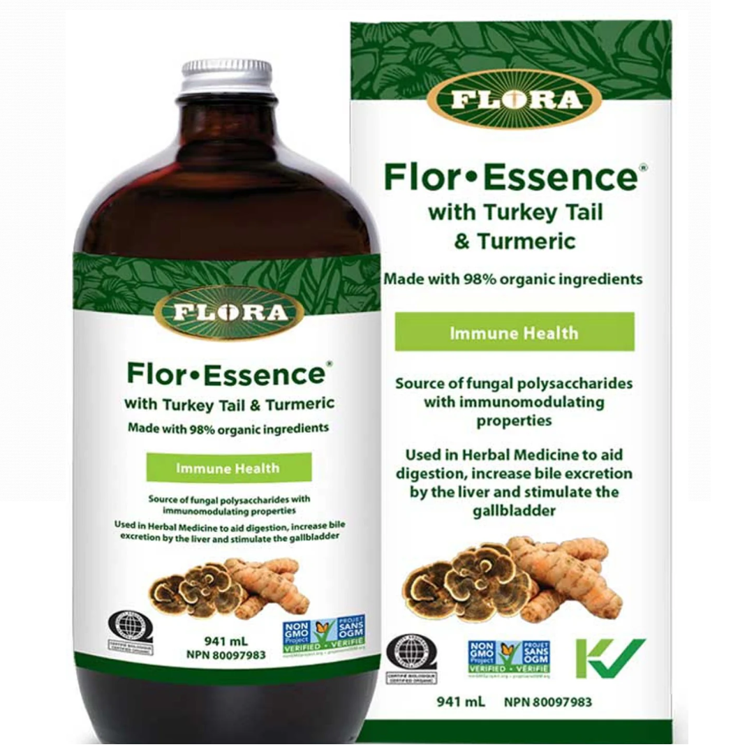 Flora Flor Essence with Turkey Tail & Turmeric 941ml