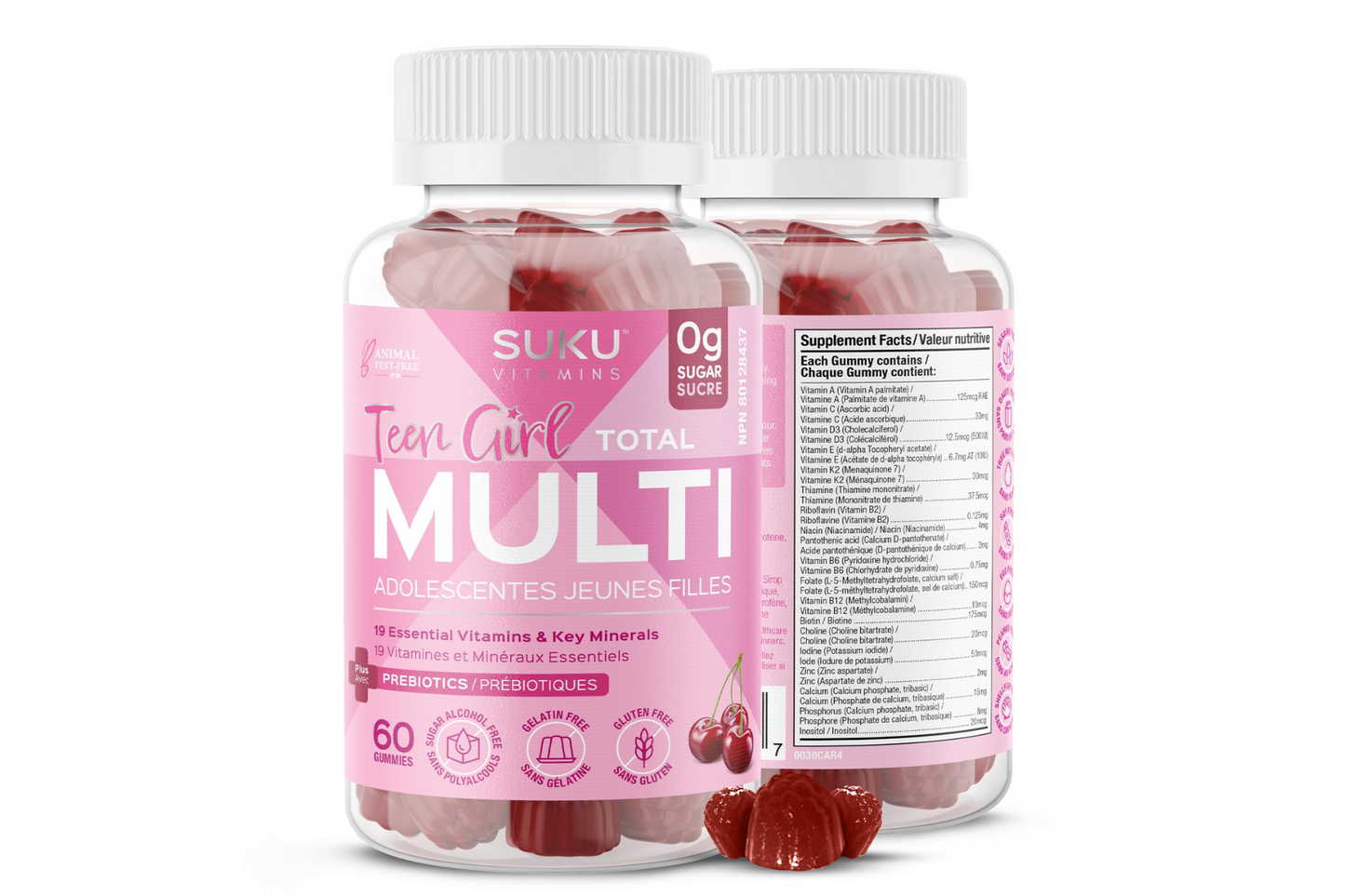 SUKU Teen Girl Multi Vitamin 60 Gummies