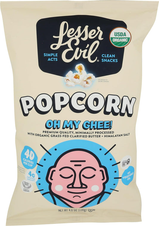 Lesser Evil Organic Popcorn Oh My Ghee 142g