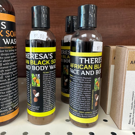 Theresa's Naturals African Liquid Black Soap 118ml