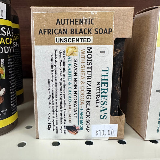 Theresa's Naturals Authentic African Black Soap 142g