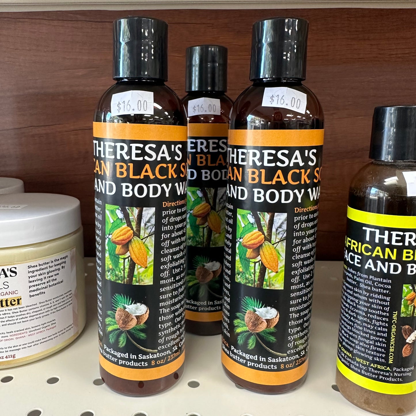 Theresa's Naturals African Black Soap Liquid 250ml